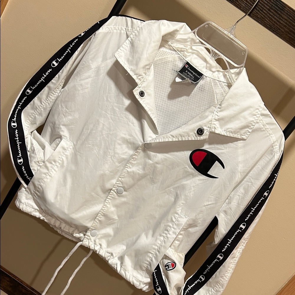 Champion White Cropped Jacket